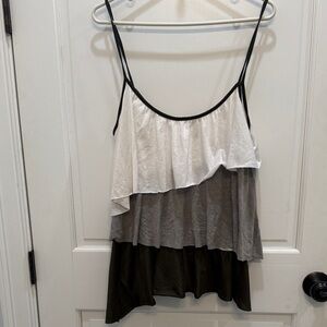 Copper Key Women's Layered Camisole - Black, White, Gray